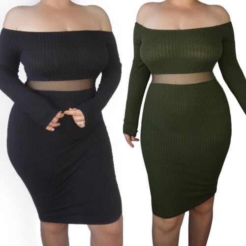 The Mesh Midi Dress