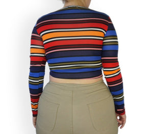 The Color Block Wrap Top