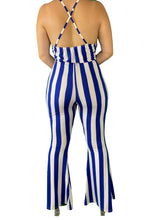 Load image into Gallery viewer, The Pinned Up Striped Jumpsuit