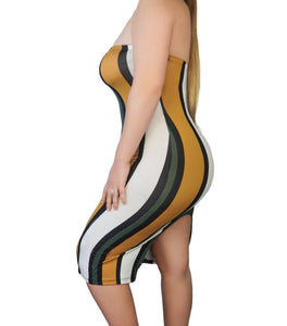 The Color Block Tube Dress