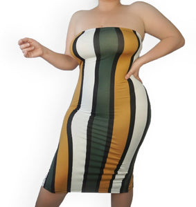 The Color Block Tube Dress