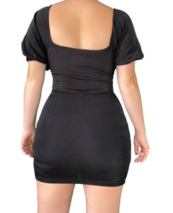 The Puff Sleeve Mini Dress