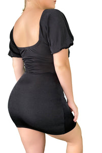 The Puff Sleeve Mini Dress